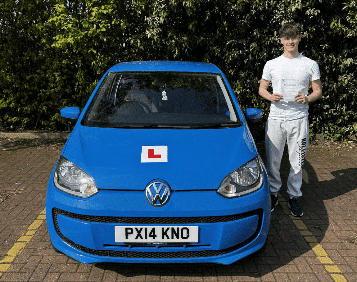 Alex's Pass picture with his own car